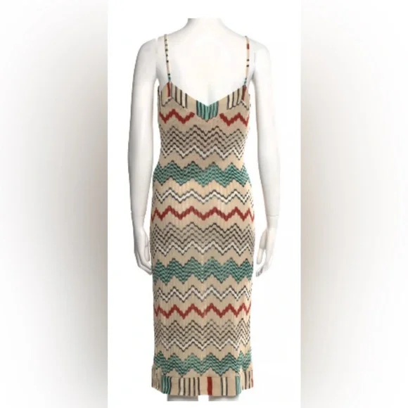 Missoni Multicolor Zigzag Midi Dress - Picture 3 of 5